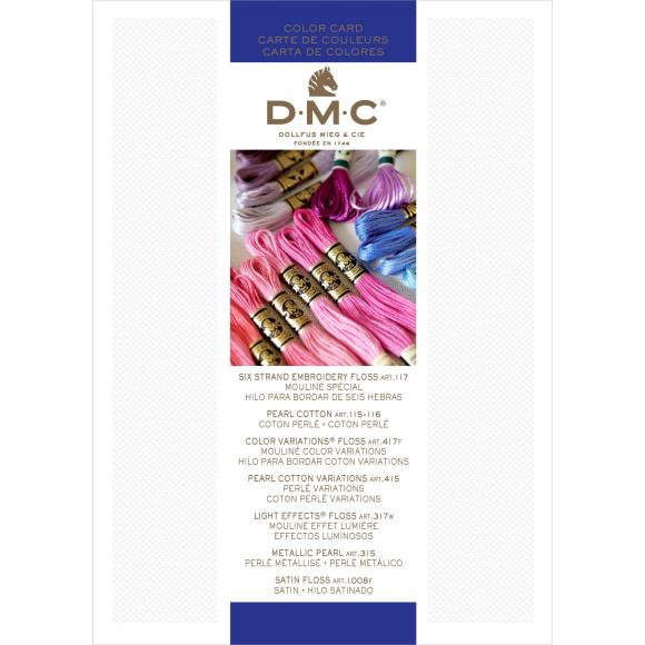 DMC Needlework Threads Printed Color Card
