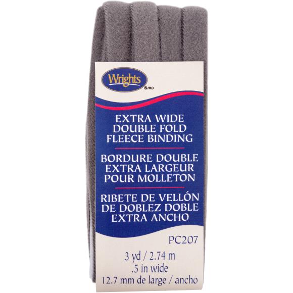 Wrights Double Fold Fleece Binding .5"X3yd