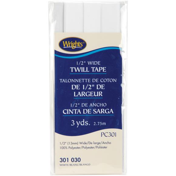 Wrights Twill Tape .5"X3yd