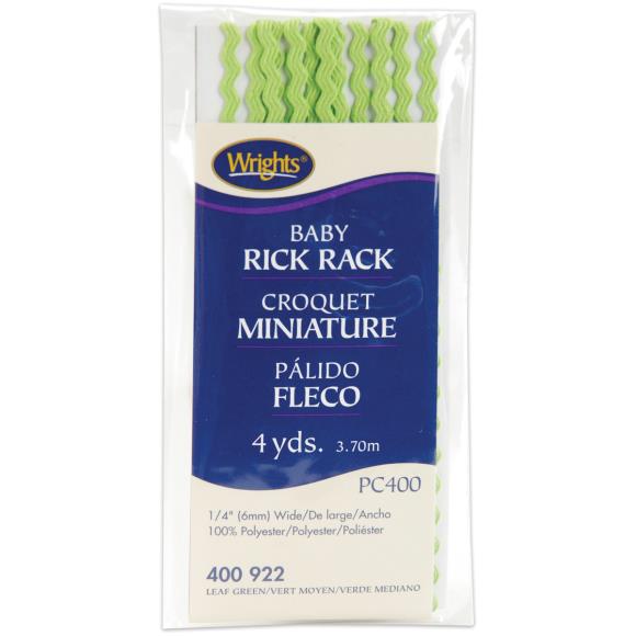 Wrights Baby Rickrack .25"X4yd