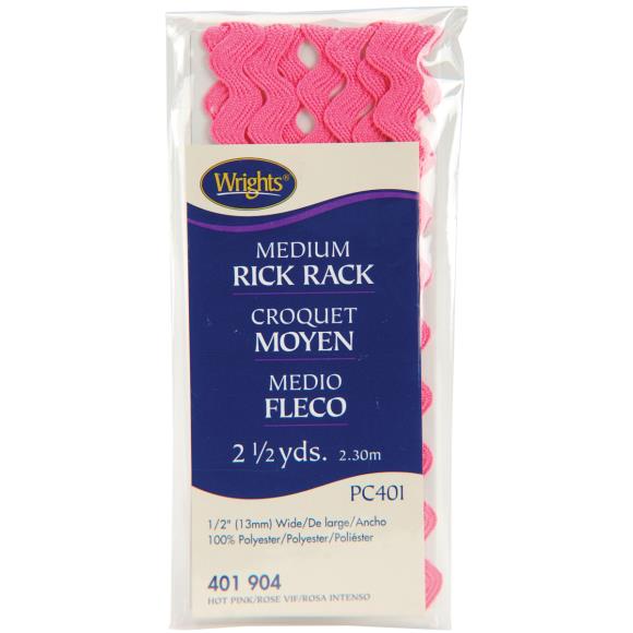 Wrights Medium Rickrack .5"X2.5yd