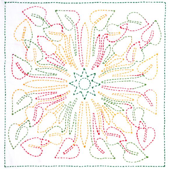 Tulip Sashiko World Hawaii Stamped Embroidery Kit