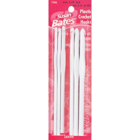 Susan Bates Luxite Plastic Crochet Hook Set