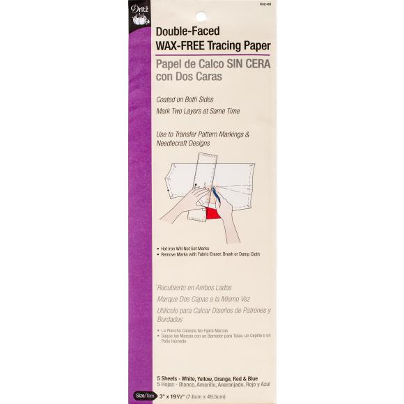 Dritz Double-Faced Wax-Free Tracing Paper 3"X19-1/2"