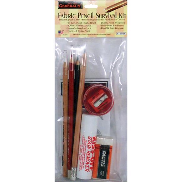 General Pencil Fabric Pencil Survival Kit