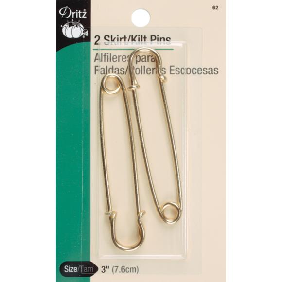 Dritz Skirt & Kilt Pins 3" 2/Pkg