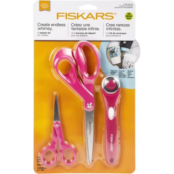 Fiskars Fabric Craft Sewing Fashion Starter Set 3pcs