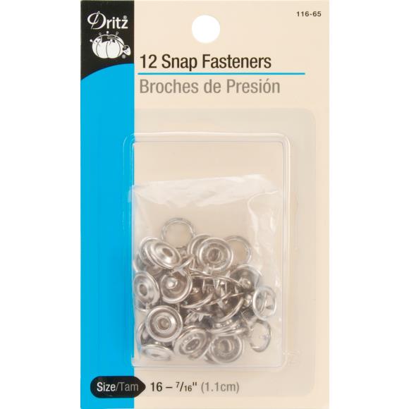 Dritz Snap Fasteners 7/16" 12/Pkg