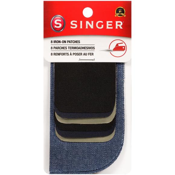 SINGER Iron-On Patches Assorted Size 8pcs
