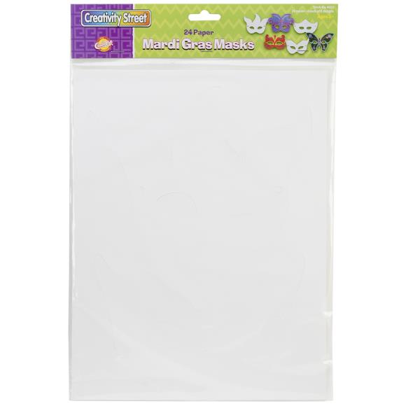Creativity Street Paper Mardi Gras Masks 24/Pkg