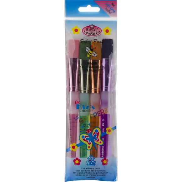 Royal & Langnickel Big Kid's Choice Chubby Brush Set 4/Pkg