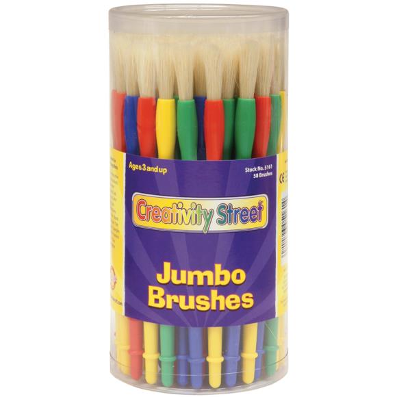 Creativity Street Jumbo Paintbrush Canister 58/Pkg
