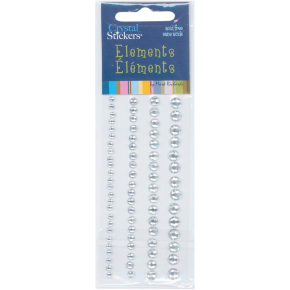 Mark Richards Crystal Stickers Elements 3-6mm Assorted 76/Pk
