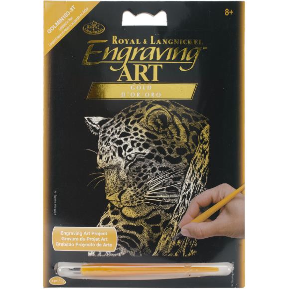 Royal & Langnickel® Gold Foil Engraving Art Mini Kit 5"X7"