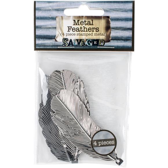 BCI Crafts Salvaged Metal Feathers 4/Pkg
