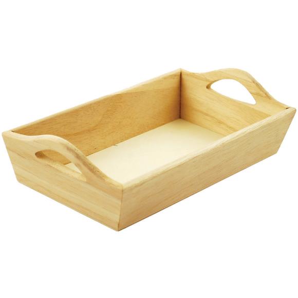 Multicraft Paintable Wooden Tray W/Handles