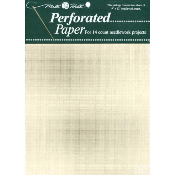 Mill Hill Perforated Paoer 14 Count 9"X12" 2/Pkg