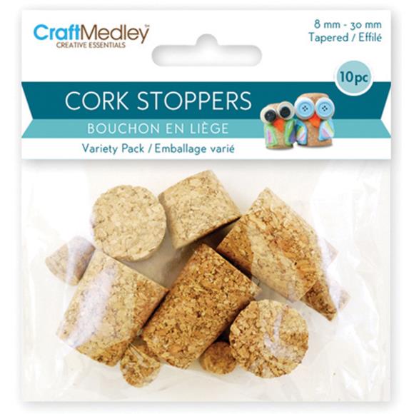Craft Medley Cork Stoppers Value Pack 10/Pkg