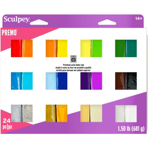 Sculpey Premo Accents Polymer Clay Multipack 1oz 24/Pkg