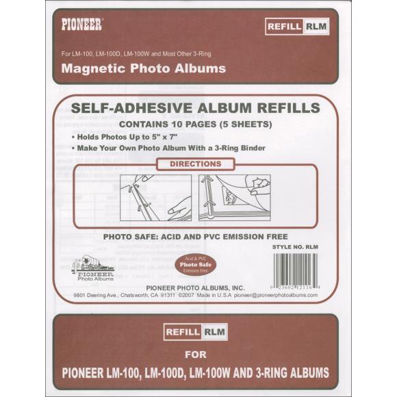 Pioneer Magnetic Photo Album Refill Pages 8.25"X10.5"