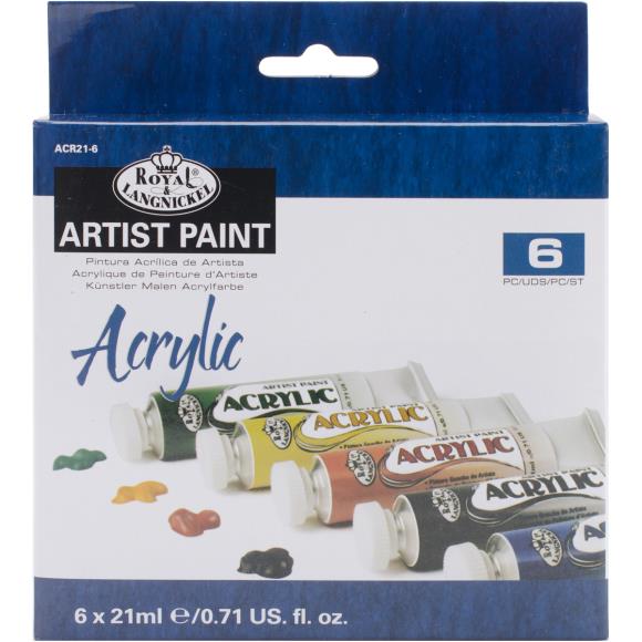 Royal & Langnickel® Acrylic Paints 21ml 6/Pkg