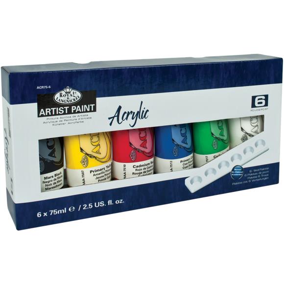 Royal & Langnickel® Acrylic Paints 75ml 6/Pkg