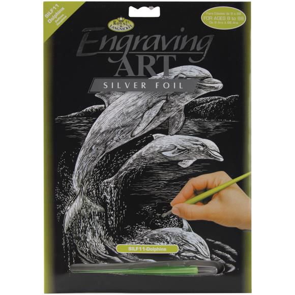 Royal & Langnickel® Silver Foil Engraving Art Kit 8"X10"