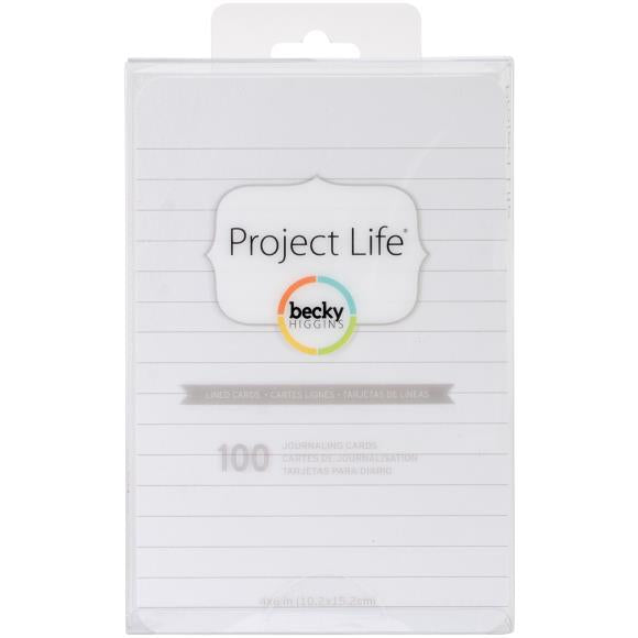 Project Life 4"X6" Cards 100/Pkg