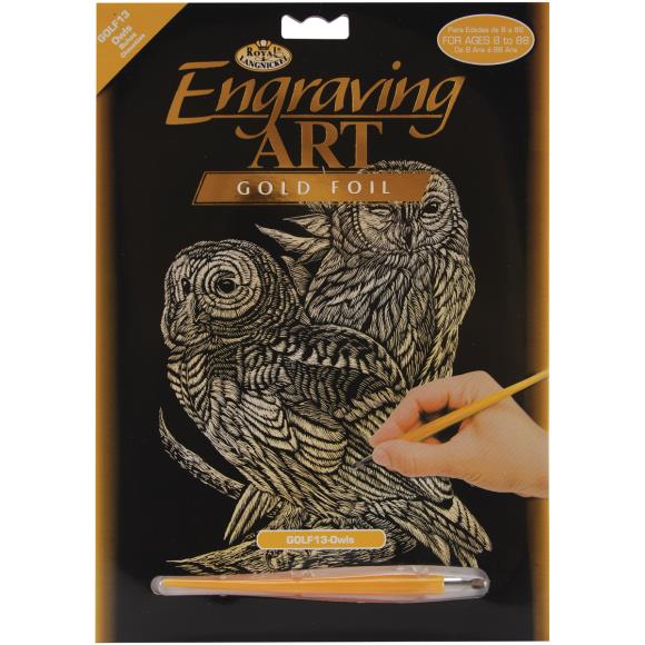 Royal & Langnickel® Gold Foil Engraving Art Kit 8"X10"