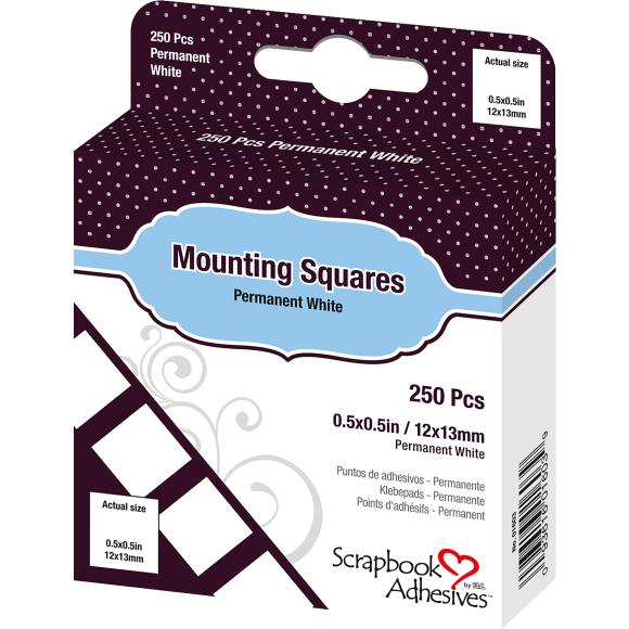 Scrapbook Adhesives Mounting Squares 250/Pkg
