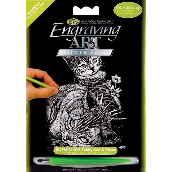 Royal & Langnickel® Silver Foil Engraving Art Kit 5"X7"