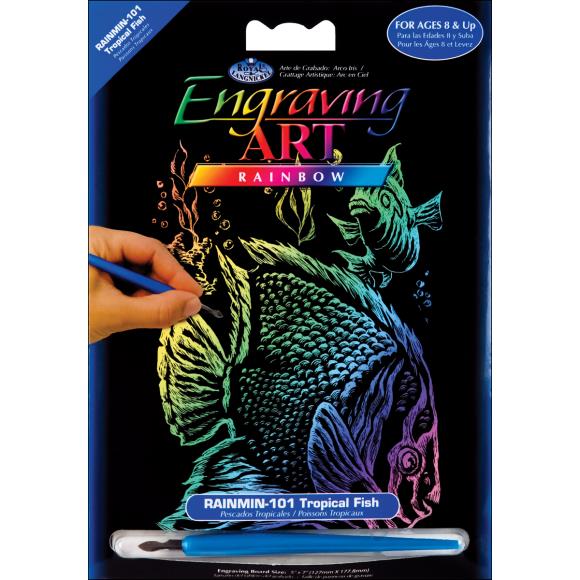 Royal & Langnickel® Rainbow Foil Engraving Art Kit 5"X7"