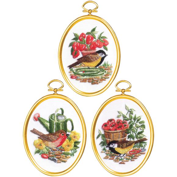 Janlynn Embroidery Kit 3"X4" Set of 3