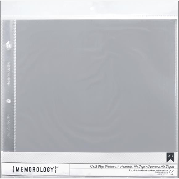 American Crafts Page Protectors Top-Loading 12"X12" 10/Pkg