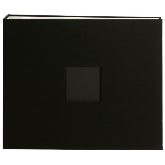 American Crafts D-Ring Cloth Album W/Window 12"X12"