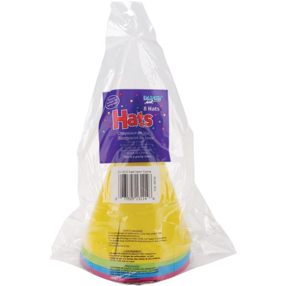 Creative Converting Party Hats 8/Pkg