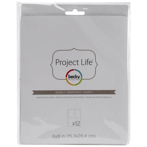 Project Life Photo Pocket Pages 6"X8" 12/Pkg