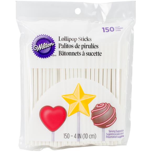 Wilton Lollipop Sticks 150/Pkg