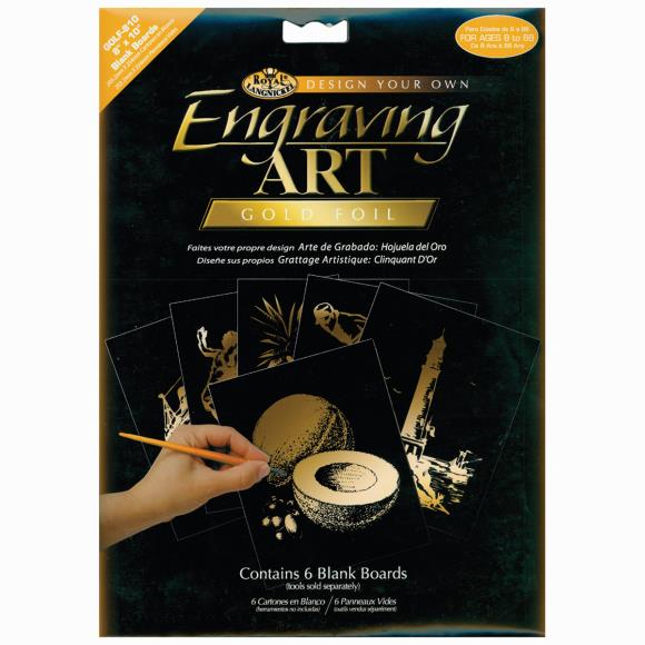 Royal & Langnickel® Foil Engraving Blank Board 8"X10" 6/Pk