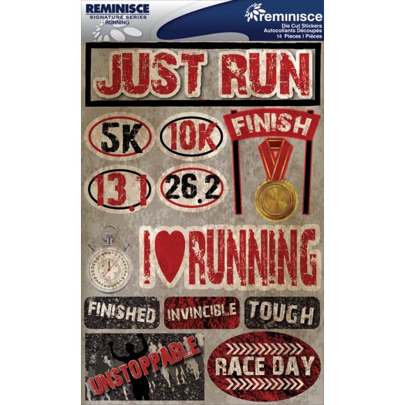 Reminisce Signature Series Dimensional Stickers 4.5"X6"