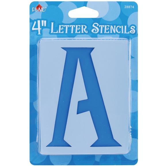Plaid Mailbox Letter Stencils