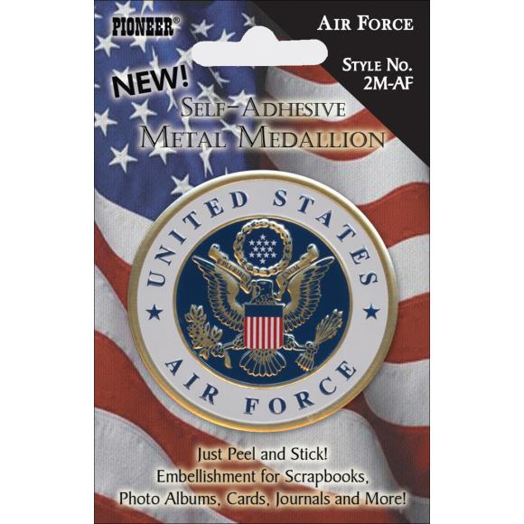 Pioneer Military Self-Adhesive Metal Medallion 2"