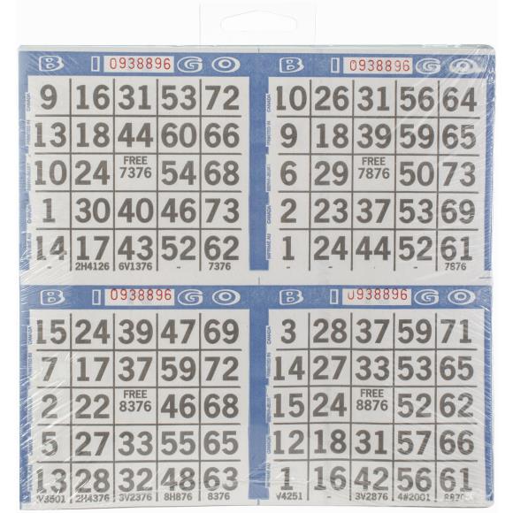 Crafty Dab Primo Bingo Game Sheets 8"X8" 125/Pkg