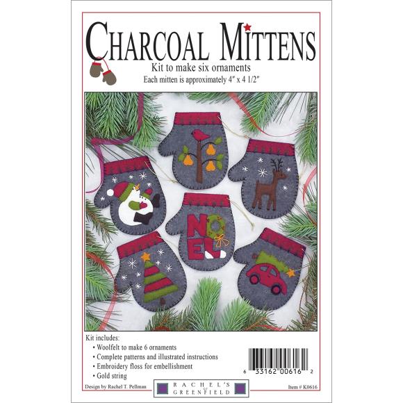 Rachel's Of Greenfield Felt Ornament Kit 4.5"X4" 6/Pkg