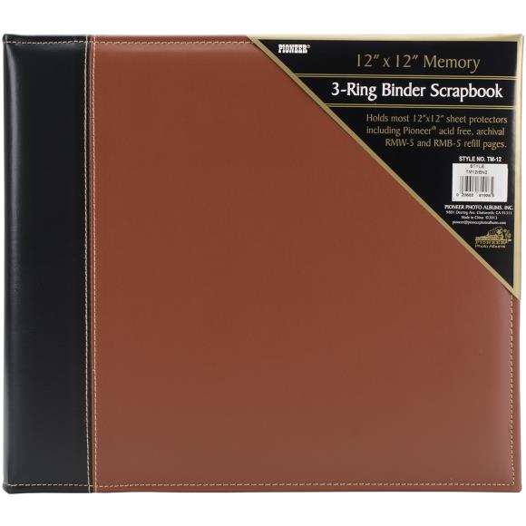Pioneer 3-Ring Sewn Cover Album 12"X12"