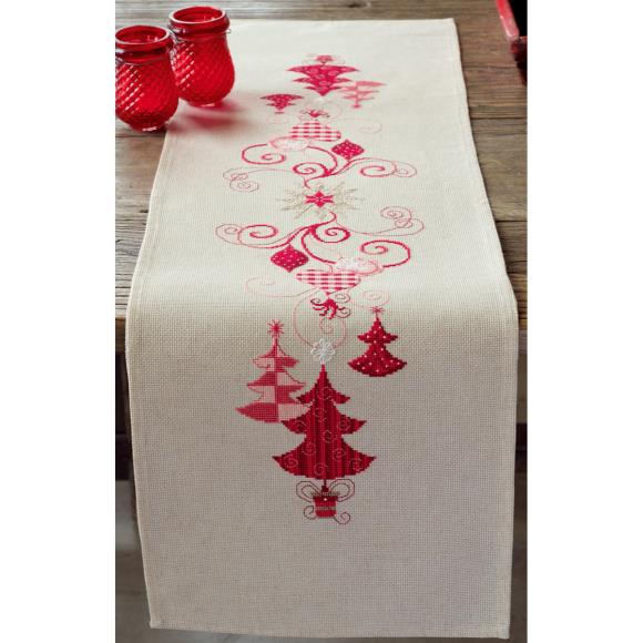 Vervaco Counted Cross Stitch Table Runner Kit 11.6"X40.8"