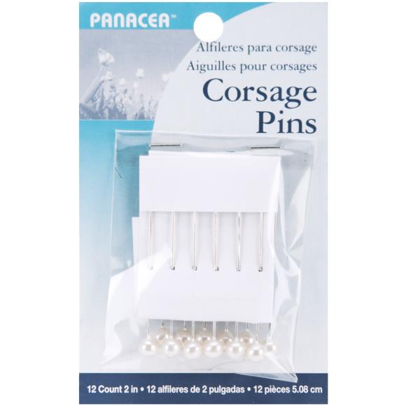Panacea Corsage Pins 2" 12/Pkg