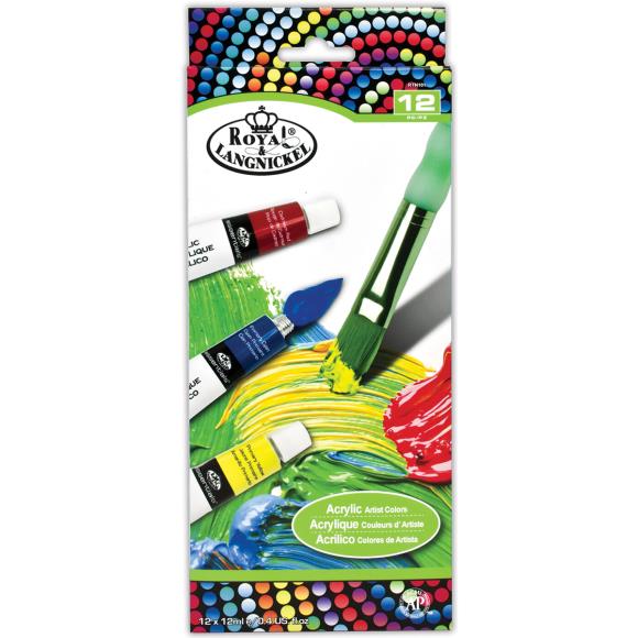 Royal & Langnickel® Acrylic Paints 12ml 12/Pkg