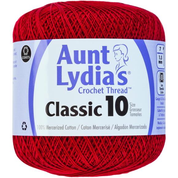 Aunt Lydia's Classic Crochet Thread Size 10