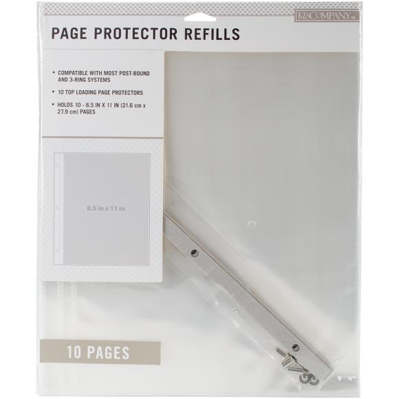 K&Company Page Protector Refills 8.5"X11"